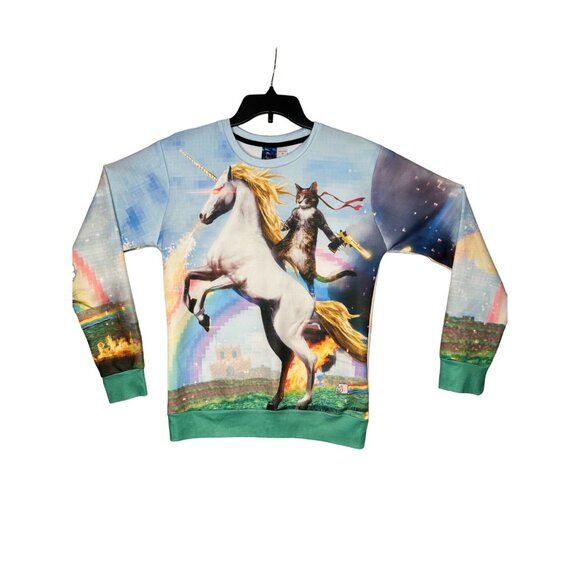 Rambo Cat Sharpshooter Cool Golden Gun Fighting Riding Unicorn Med - Picture 2 of 4